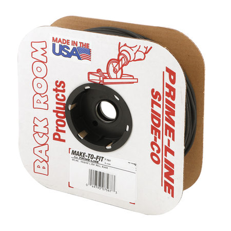 PRIME-LINE 0.155 in. x 250 ft. Roll Black Spline P 7567